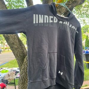 Under Armour Black Athletic Sweater with Logo